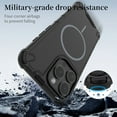thumbnail image 6 of Magnetic Case for iPhone 13, Compatible with Mag-Safe, Classic Hybrid Magnetic Phone Case, Military Grade Drop Protection, Scratch-Resistant Back Rugged Cover for iPhone 13, Darkblue, 6 of 8