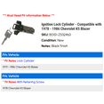 thumbnail image 2 of Ignition Lock Cylinder - Compatible with 1978 - 1986 Chevy K5 Blazer 1979 1980 1981 1982 1983 1984 1985, 2 of 2