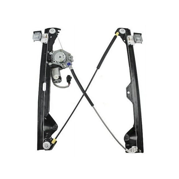Rear Left Power Window Regulator and Motor Assembly - Compatible with 2007 - 2014 Chevy Silverado 3500 HD Crew Cab Pickup 4-Door 2008 2009 2010 2011 2012 2013
