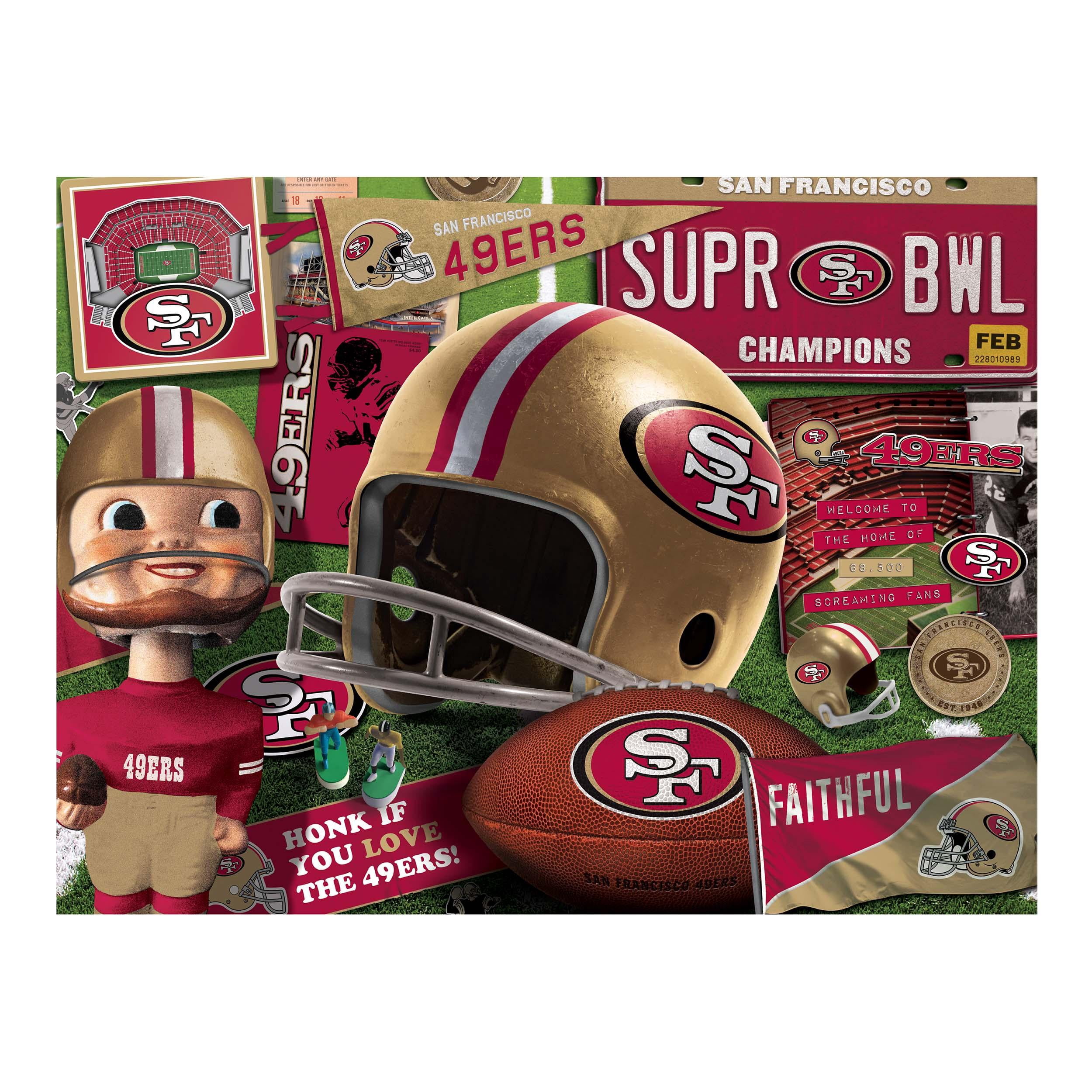 YouTheFan NFL San Francisco 49ers Retro Series Puzzle – 500 PC