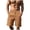 Khaki1, variant on UAMVSH Mens Cotton Linen Shorts Casual Elastic Waist Cargo Shorts Lightweight Drawstring Summer Beach Shorts with Multi Pockets