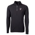 thumbnail image 2 of Men's Cutter & Buck Black Mississippi State Bulldogs Adapt Eco Knit Stretch Recycled Quarter-Zip Pullover Top, 2 of 3