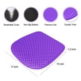 thumbnail image 2 of Large Gel Seat Cushion for Long Sitting with Non-Slip Cover, Soft & Breathable, Seat Cushion for Chair, Car, Office, Desk Chair, Wheelchair (17" x 15"), 2 of 8