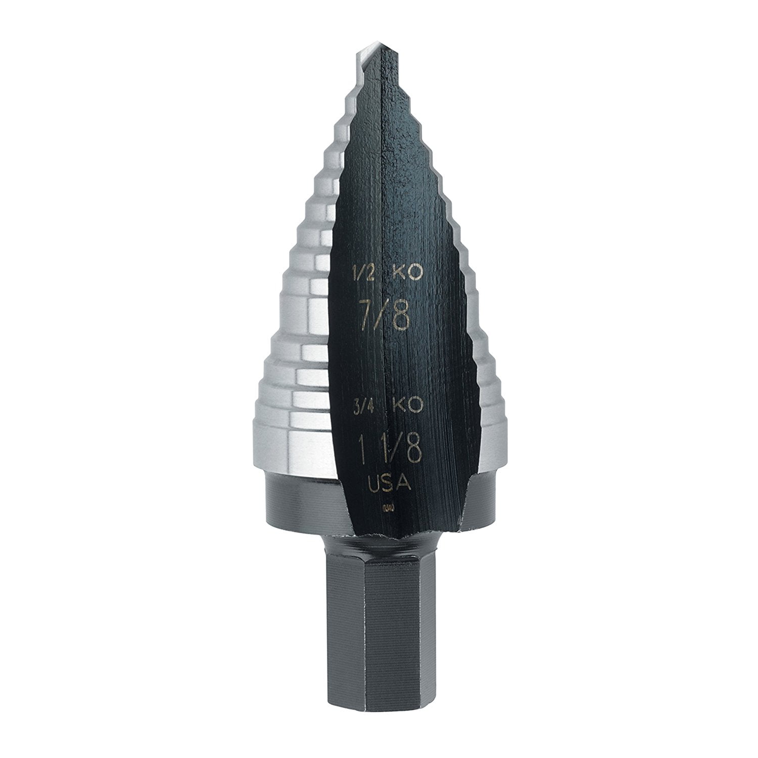Irwin Tools Unibit 9 7/8Inch and 11/8Inch StepDrill Bit, 1/2Inch Shank (10239)