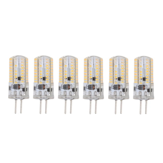6 bombillas LED GY6.35 de 5 W, CA 12 V, blanco cálido (2700 a 3000 K, 6000 a 6500 K), 500 lm, 72 LED, para el hogar y la oficina.