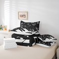 thumbnail image 3 of Manfei Piano Twin Bedding Sets 7-Piece,Music Instrument Bedding Comforter Set 7-Piece,White Black Sheet Sets For Boys Kids,Lightweight Bedroom Decorative Reversible, 3 of 5