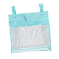 thumbnail image 2 of Organizador de juguetes de baño de malla con cremallera inferior, bolsa de red multiusos para baño de niños azul, 2 of 9