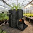 thumbnail image 5 of YaoZQ 15 Gallon Extra Large Potato Grow Bags with Access Flap, Heavy Duty Fabric Planter for Big Harvest Taro Onions, Outdoor Gardening Container, Black, 5 of 6