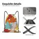 thumbnail image 4 of Fotbe Fall Maple Leaves Bolsa Mochila con Cordón Estampada, Bolsa de Gimnasio Deportiva, Bolsa Cinch, Bolsa con Cordón para Hombres y Mujeres-Medium, 4 of 6