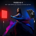 thumbnail image 2 of YONGNUO YN300 Air II LED Video Light Panel RGB 3200K-5600K Photography Fill-in Lamp 10 Lighting Effects CRI 95+ with Remote Control for Studio Outdoor Wedding Photography, 2 of 7