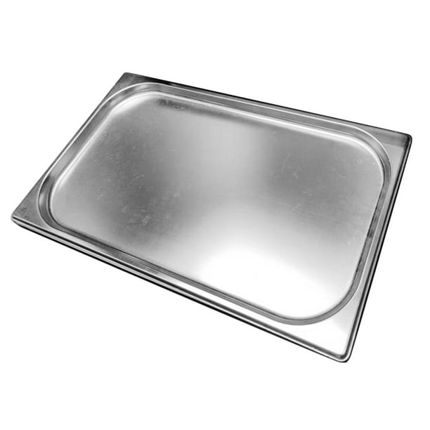 Bandeja de comida para cena Buffet, bandeja comercial para Catering, platos de acero inoxidable de tamaño medio, bandeja apilable para servir para Profundidad 2cm