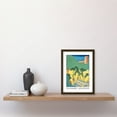 thumbnail image 2 of The Goldmines Sado Province Utagawa Hiroshige Japanese Woodblock Classic Collection Artwork Framed Wall Art Print A4, 2 of 4