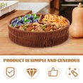 thumbnail image 3 of OULII 1Pcs Rattan Creative Fruit Plate Simple Design Square Shape for Friends, 3 of 8