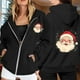 thumbnail image 2 of WILLBEST Sudadera Larga para Mujer, con Estampado Navideño, Cremallera, Manga Larga, Bolsillo y Cordón Ajustable Mediana, 2 of 8