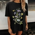 thumbnail image 6 of Drses Wildflowers Shirt for Women Oversized Floral Loose T Shirts Graphic Tees Flower Plant Shirts Womens Tops, 6 of 7
