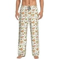 thumbnail image 2 of Lsque Squirrel And Mushroom Print Men's Pajama Pants, Lounge Pant - Comfortable Home Wear,Elastic Waistband, Stylish Design-X-Large, 2 of 9