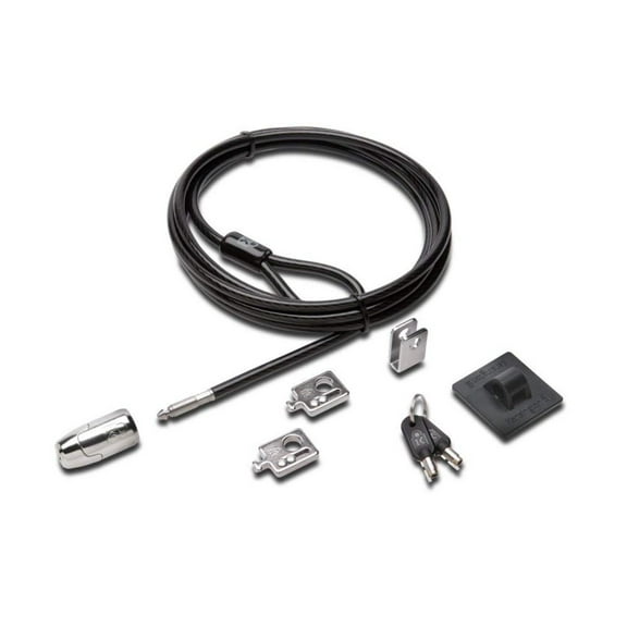 Desktop & Peripherals Locking Kit 2.0, Black (K64424WW), The strong lock head is designed for desktop PCs and other devices By Kensington