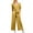 Yellow, variant on Aayomet Womens Jumpsuits Casual Short Sleeve Straps Wide Leg V Neck Pockets Zipper Jumpsuit (Gray, XXXXL)