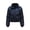 Dark Blue, variant on Lilgiuy Womens Warm Solid Hoodless Jacket Slim Winter Parkas Outwear Coats for Outdoor Activities