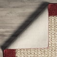 thumbnail image 4 of Mainstays Farmhouse Faux Sisal Border Runner Rug, Red, 2'6" x 8', 4 of 8