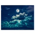 thumbnail image 2 of Designart Full Moon In Cloudy Night Sky II Canvas Wall Art, 2 of 4