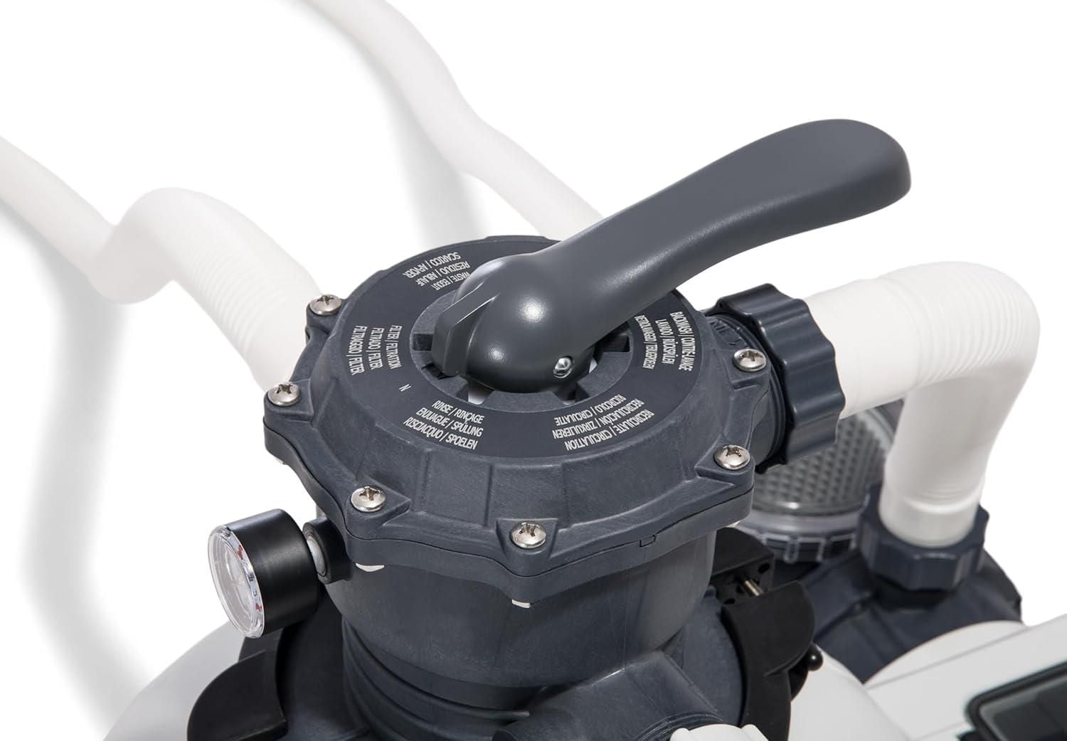 Pompe à filtre à sable transparent Intex Krystal, 2 100 GPH