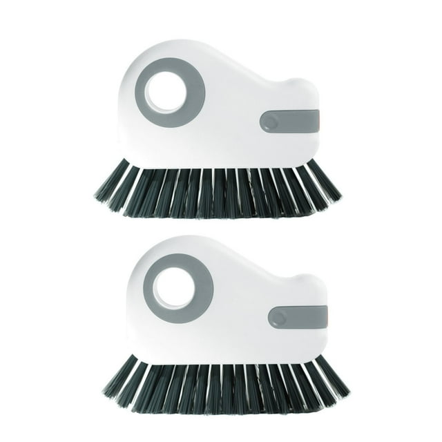 Oleegame 1PC Cleaning Brush 2 In 1 Window Cleaning Brush For Cleaning Scrubbing Brushes Window Joint Cleaner Household Tool 2pc Gray
