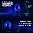 thumbnail image 2 of KAPTURE NeoCurve Monitor Curvo Gamer 24 Pantalla 100hz FHD HDMI 1MS LED Negro, 2 of 2
