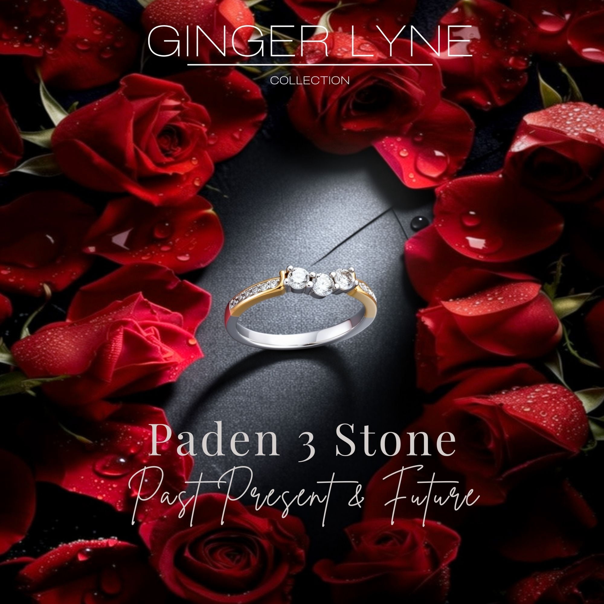 Paden Anniversary Band Ring Rose Sterling Silver Womens Ginger Lyne Collection