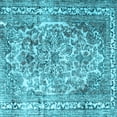 thumbnail image 1 of Ahgly Company Indoor Square Persian Light Blue Traditional Area Rugs, 5' Square, 1 of 4