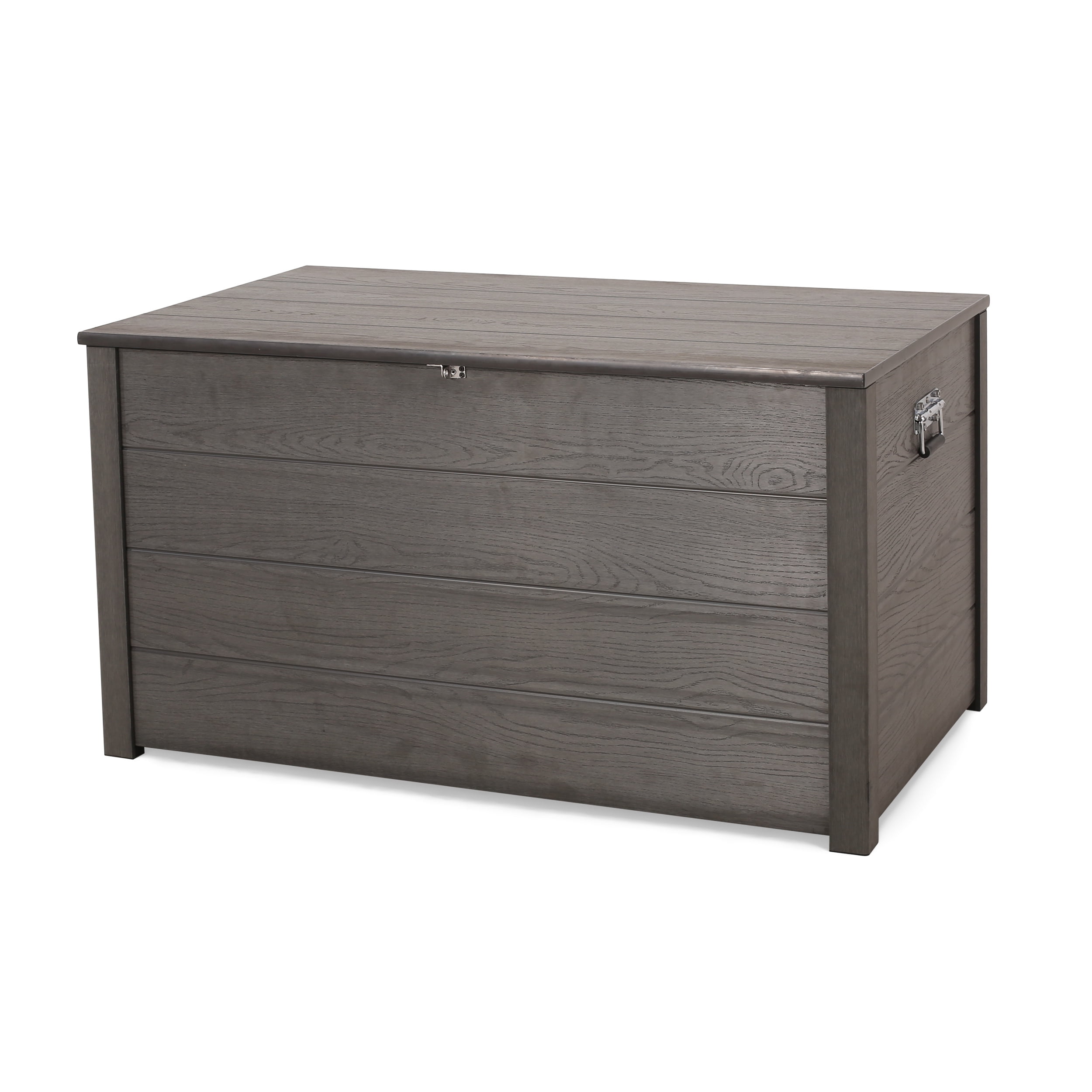 Bearden Wood Resin Outdoor 100 Gallon Storage Deck Box, Gray Walmart