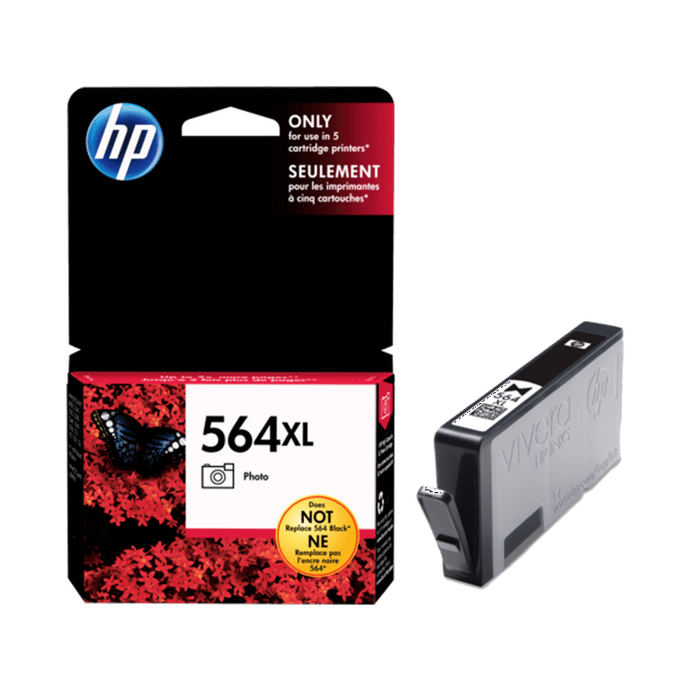 HP 564XL (CB322WN) Original Inkjet Ink Cartridge - Photo Black - 1 Each - 290 Pages HP 564XL (CB322WN) Original Inkjet Ink Cartridge - Photo Black - 1 Each - 290 Pages