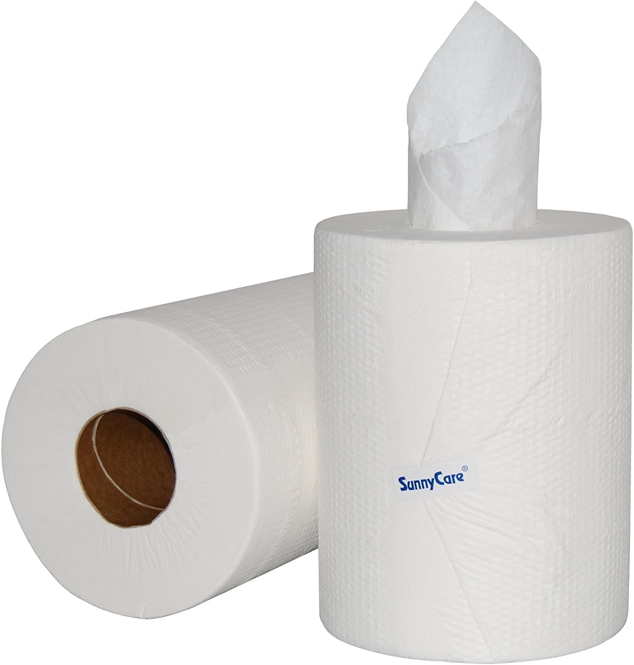SunnyCare 2-Ply Center Pull Paper Towels, Roll of 320 Sheets, Total of 6 Rolls