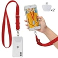 thumbnail image 1 of Phone Lanyard  Neck Strap and Wrist Tether Key Chain Holder Universal for Phone Case Anchor Fit All Smartphones,red, 1 of 7