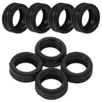 LEORX 8Pcs Rubber Tire Skin for Rc Car Accessories Black 164 Scale Model Replacement