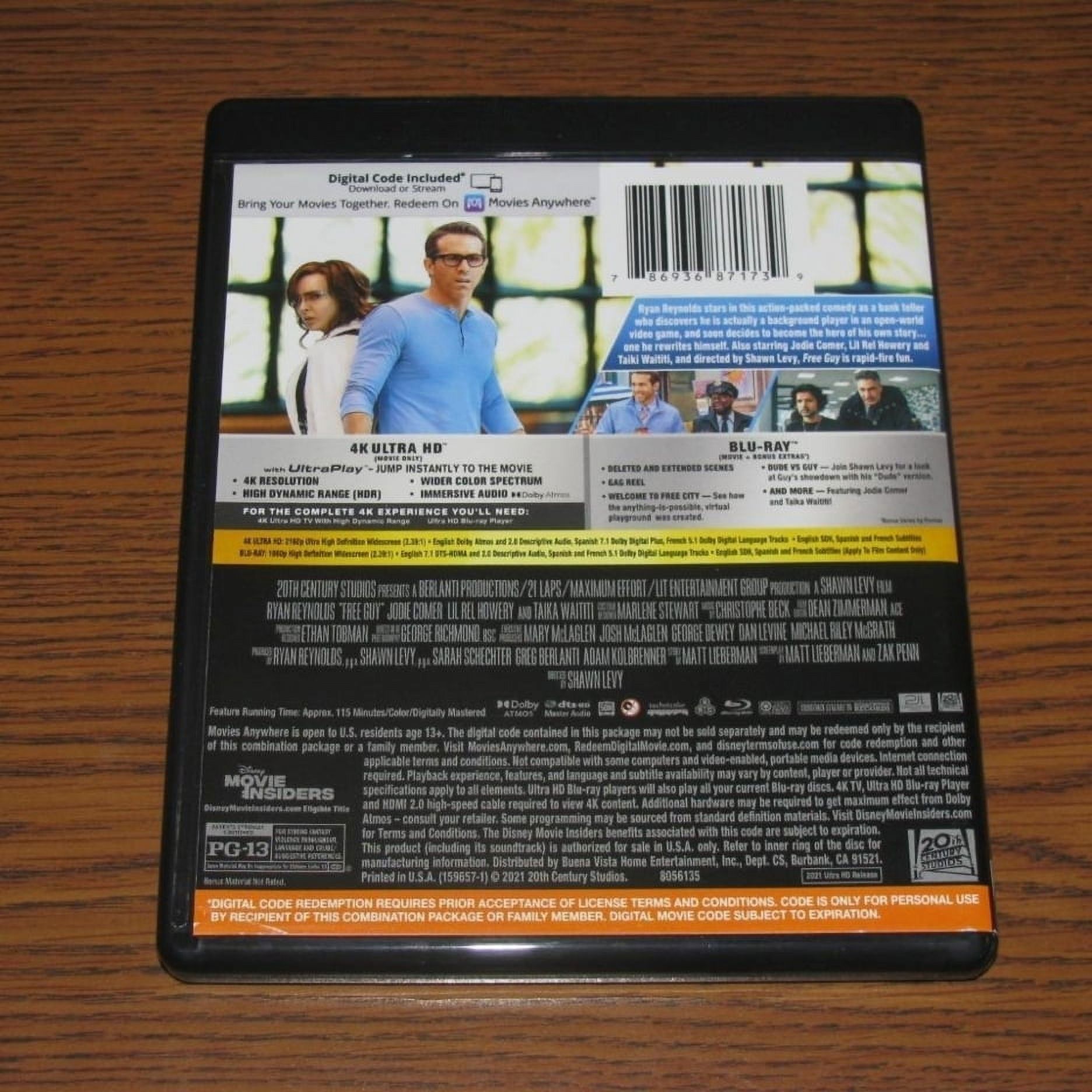 Free Guy (4K Ultra HD + Blu-ray + Digital Code) - image 3 of 3