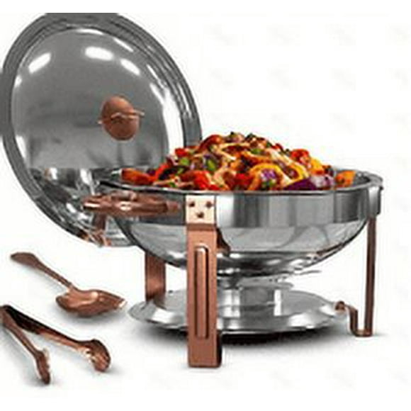 Veecom Chafing Dish for Buffet,Round Chafing Dishes Buffet Set w/Lid Holder,Stainless Steel Chafers and Food Warmers