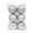 Silver, variant on QISIWOLE Christmas Ball Ornaments Set of 6, Silver Shatterproof Lightweight Tree Balls, 2.36 x 2.36 in Plastic Ornament Set, for Christmas Tree Wreath Garland and Holiday Party Decor