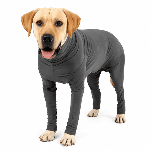 ELORIAH 2026 New Dog Onesie After Surgery Pet Surgical Recovery Suit Anti Shedding Bodysuit for Female Male Dog Long Sleeve Claming Pajamas with Legs Grey/Xxxl