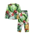 thumbnail image 2 of Junzan Vegan1 Print Womens Pajama Sets,Long Sleeve Button Down For Women Pjs 2 Piece, 2 of 9