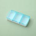 thumbnail image 3 of LCXmlly Tablet Supplements Multifunctional Storage Box Transparent Lid Moistureproof Dustproof 3Grid Portable Jewelry Case, 3 of 5