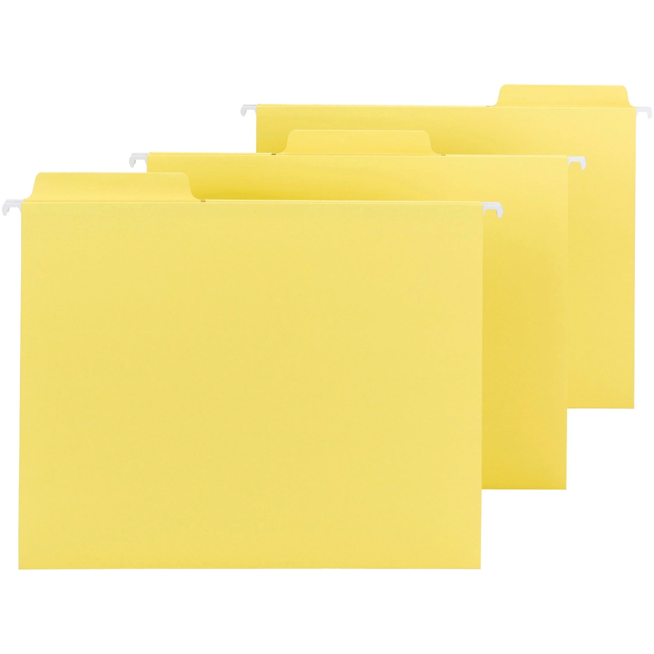Smead FasTab® Hanging Folders 1/3 Cut Yellow 20/BX Letter (64097)
