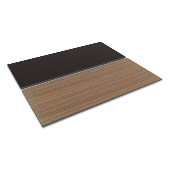 Alera Reversible Laminate Table Top, Rectangular, 71 1/2w x 29 1/2d, Espresso/Walnut -ALETT7230EW