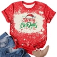 thumbnail image 2 of Shorts for Women,Womens Christmas Tops,Womens Fashion Christmas Printed Round Neck Short Sleeved T-Shirt Top,Christmas Tops for Women,Tops for Women, 2 of 4