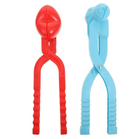 

HOMEMAXS 2pcs Winter Outdoor Snowball Fighting Plaything Heart Shape Snowball Clips
