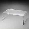 thumbnail image 2 of Beaumont Lane Modern Acrylic Plastic Coffee Table in Crystal Clear, 2 of 2