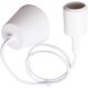 thumbnail image 3 of Portalámparas, casquillo de bombilla, portalámparas E27, lámparas de alambre colgantes, luz colgante blanca DIY con portalámparas de alambre, 3 of 5