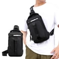 thumbnail image 2 of Slhenay Mens Shoulder Bag, Small Sling Messenger Bags, Water Repellent Cross Body Chest Bag, Running Hiking Biking Daypacks Crossbody Backpack for Men Women Small Chest Shoulder Bag, 2 of 8