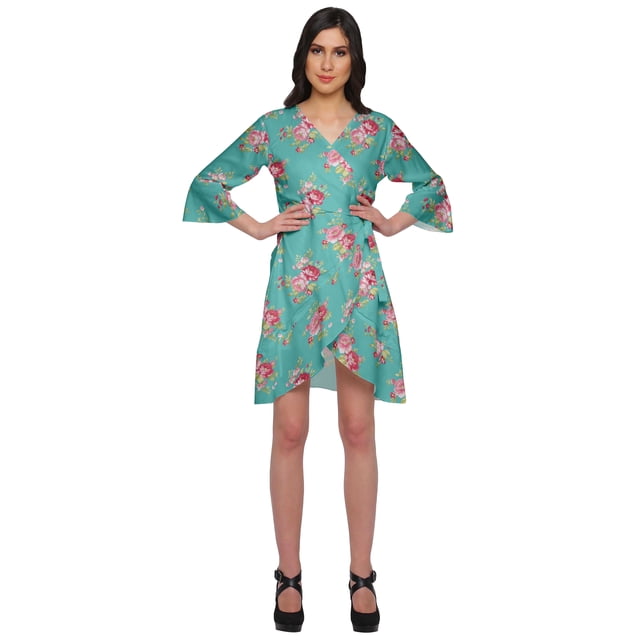 Moomaya Printed WoMen's Robes Soft Kimono Robe Nightwear Summer Bathrobe