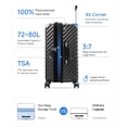 thumbnail image 6 of 24inch Trunk Style Expandable Luggage, Hardside Polycarbonate Spinner Suitcase with TSA Lock, Charcoal Metallic, 6 of 11